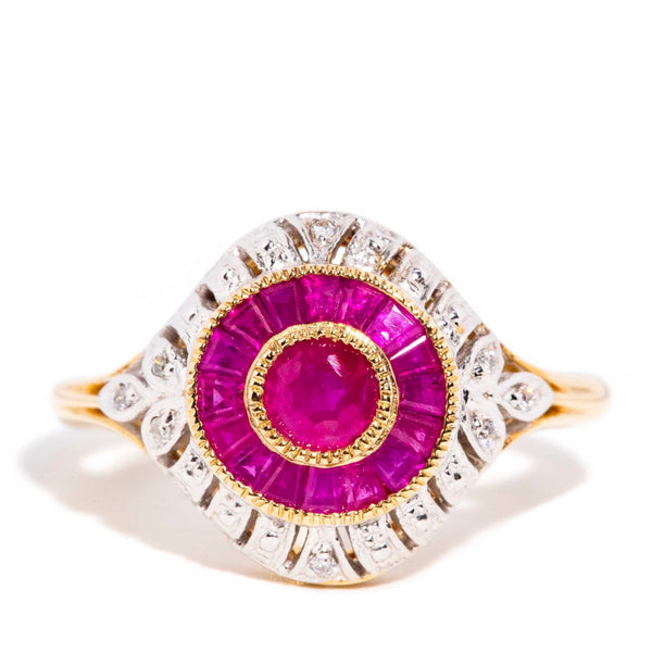 Ava Ruby & Diamond Ring 9ct Gold* DRAFT Rings Imperial Jewellery Imperial Jewellery - Hamilton