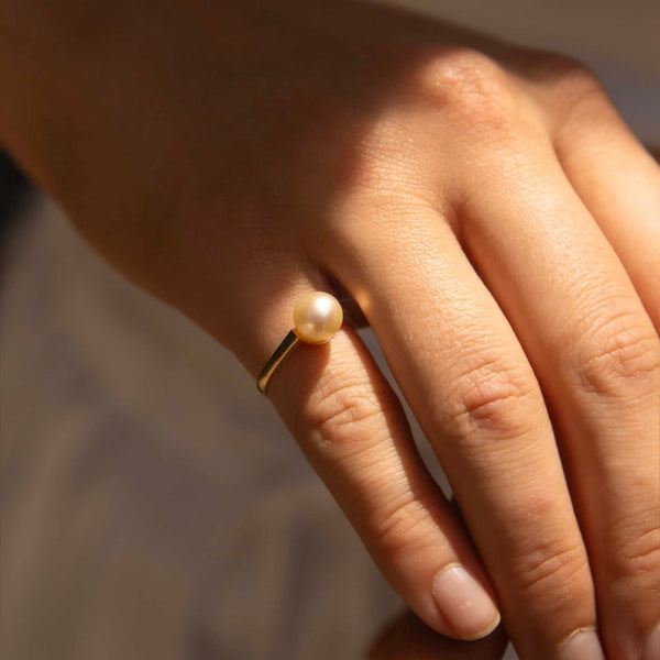Celina Akoya Pearl Ring 18ct Gold Rings Imperial Jewellery
