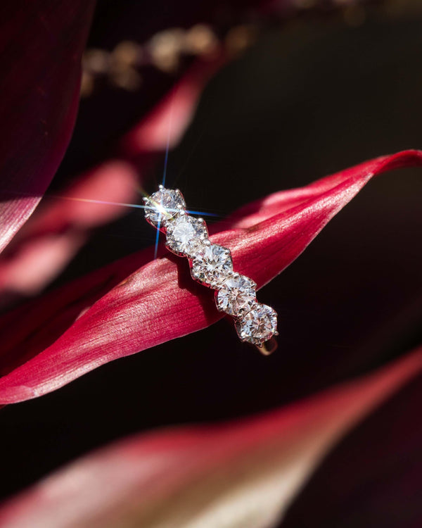 Vintage Circa 1990s Diamond Eternity Ring 18 Carat Gold