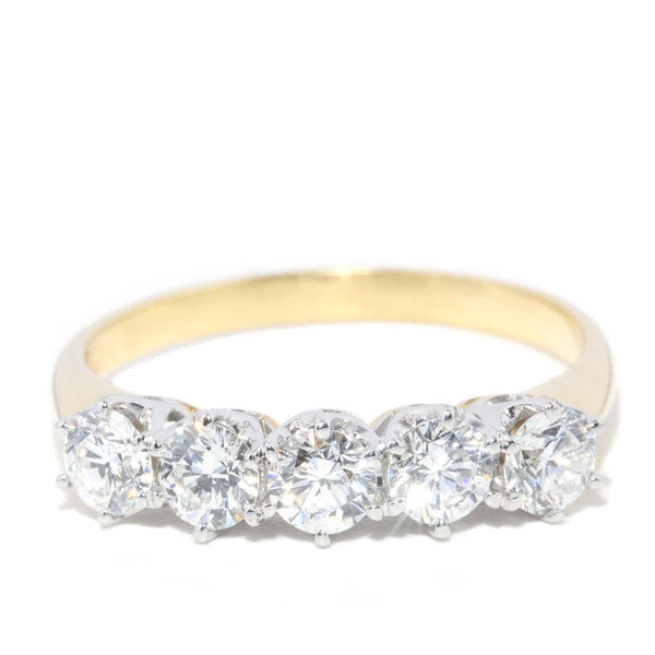 Vintage Circa 1990s Diamond Eternity Ring 18 Carat Gold