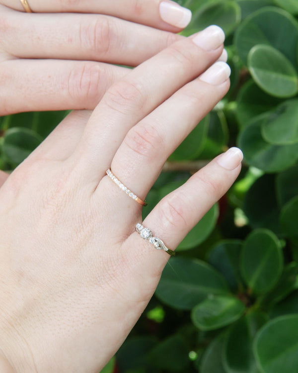 Vintage Circa 1950s Diamond Ring 18 Carat Yellow Gold
