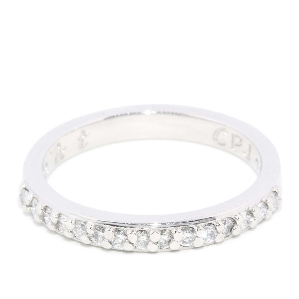 Vintage Circa 1990s Brilliant Diamond Eternity Ring Style Platinum