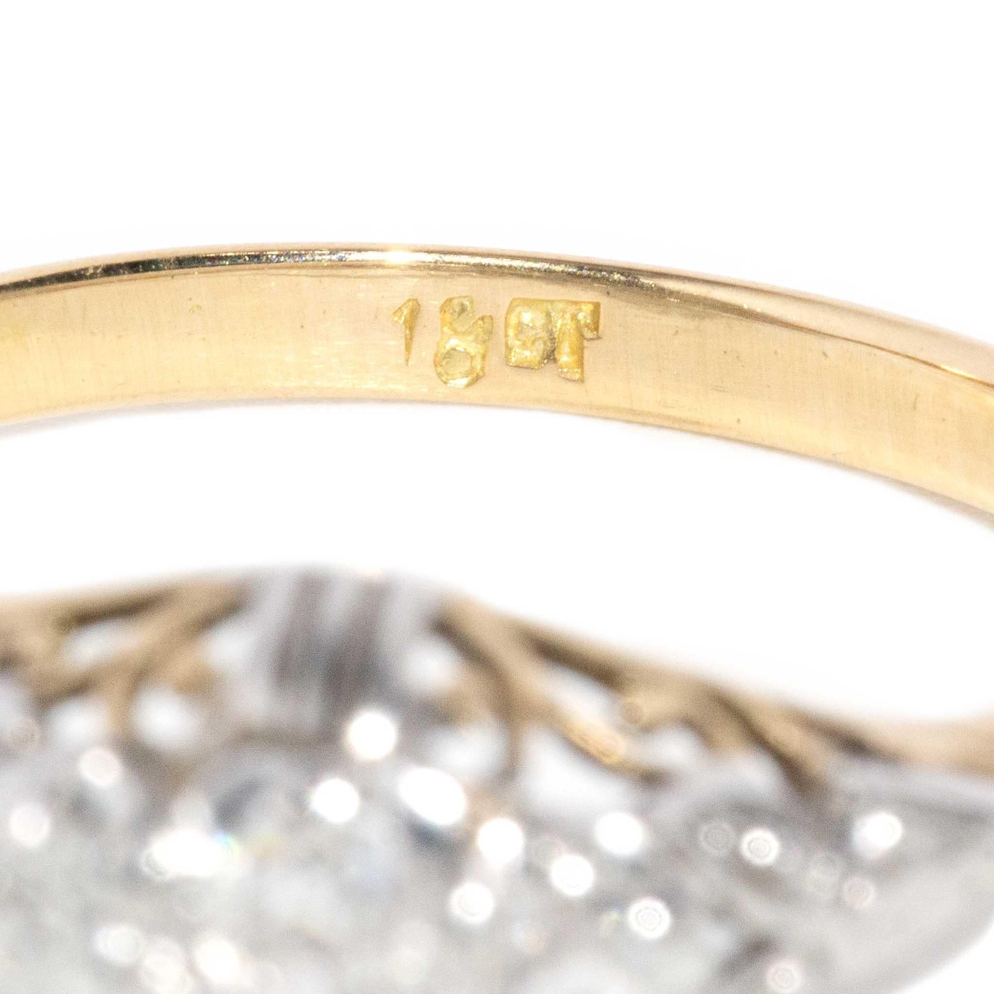 Pennie 1950s Diamond Ring 18ct Gold