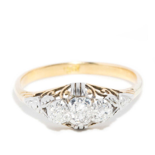 Pennie 1950s Diamond Ring 18ct Gold