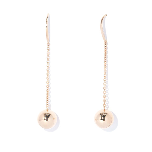 Tiffany& Co Ball Hook Drop Style Earrings 18 Carat Rose Gold