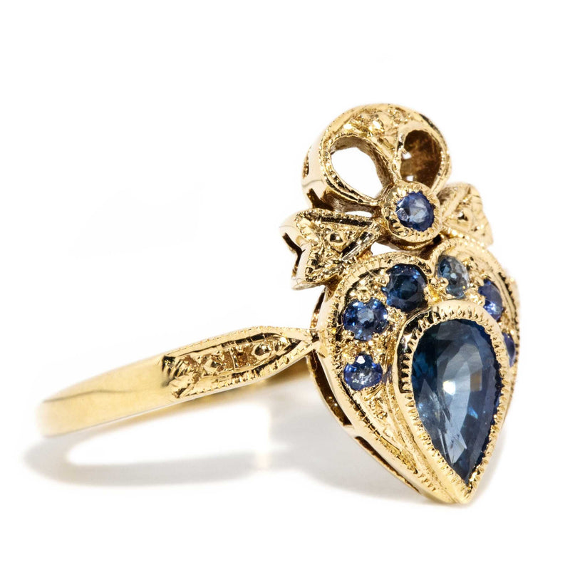 Vivien Blue Sapphire Ring 9ct Gold Rings Imperial Jewellery 