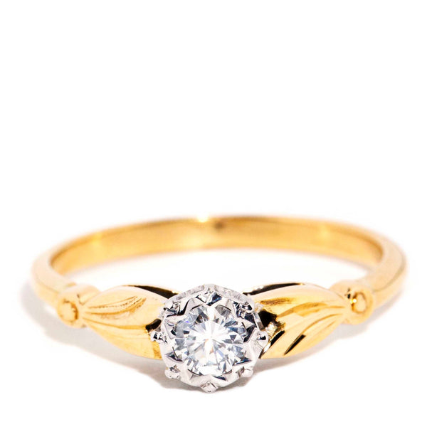 Vintage diamond shop solitaire ring