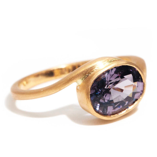 Gold ring cheap with purple stone