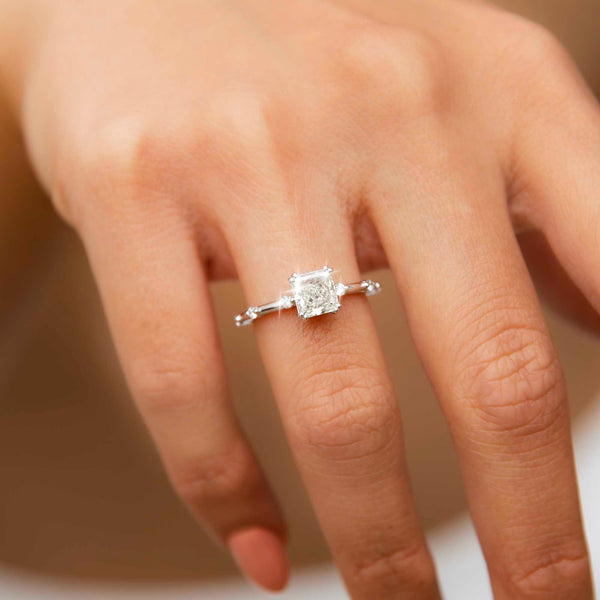 1.5 carat cushion discount cut diamond ring