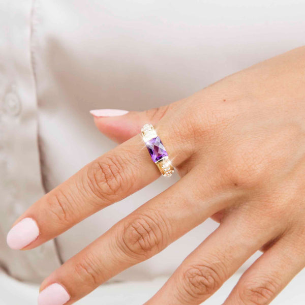 Lavender engagement ring discount