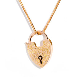 Leonie 1960s 9ct Gold Locket with 18ct Contemporary Chain* DRAFT Pendants/Necklaces Imperial Jewellery Imperial Jewellery - Hamilton 