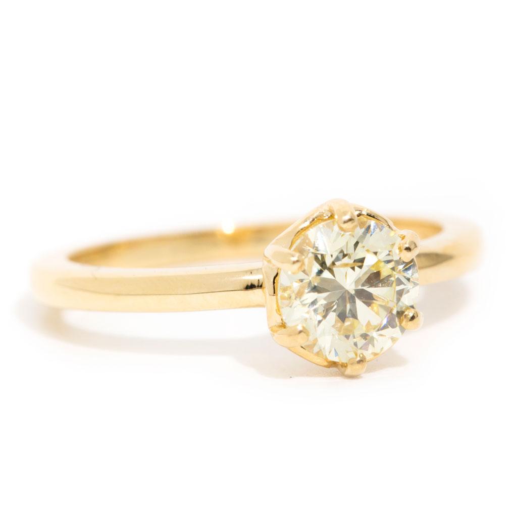 Lola xxxx Carat Certified Fancy Yellow Diamond Solitaire Engagement Ring Rings Imperial Jewellery 