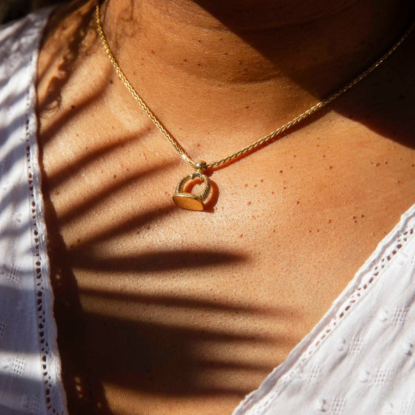 NEED SIZE Sasha Circa 1990s 10ct Gold Pendant with 9ct Gold Chain Pendants/Necklaces Imperial Jewellery