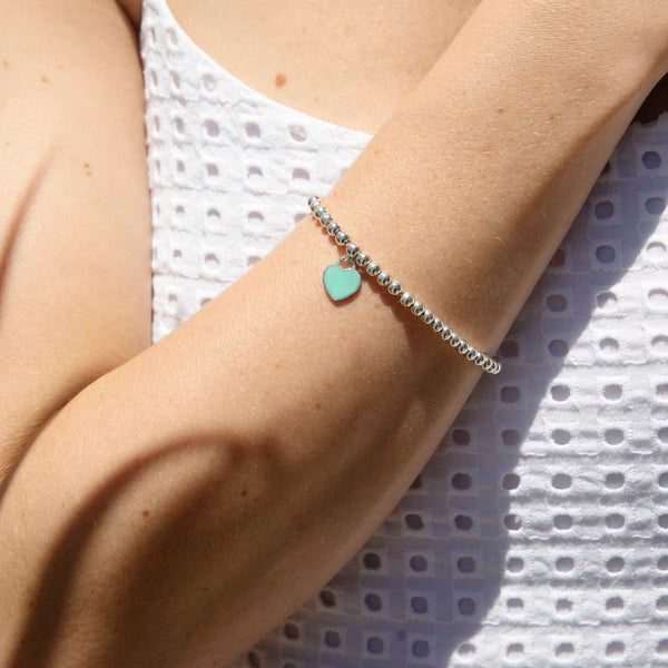 Tiffany heart bracelet blue hot sale