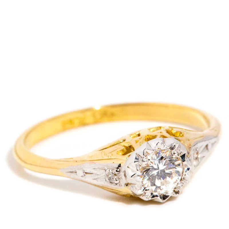 Vera Circa 1960s Diamond Ring 18ct Gold Rings Imperial Jewellery 