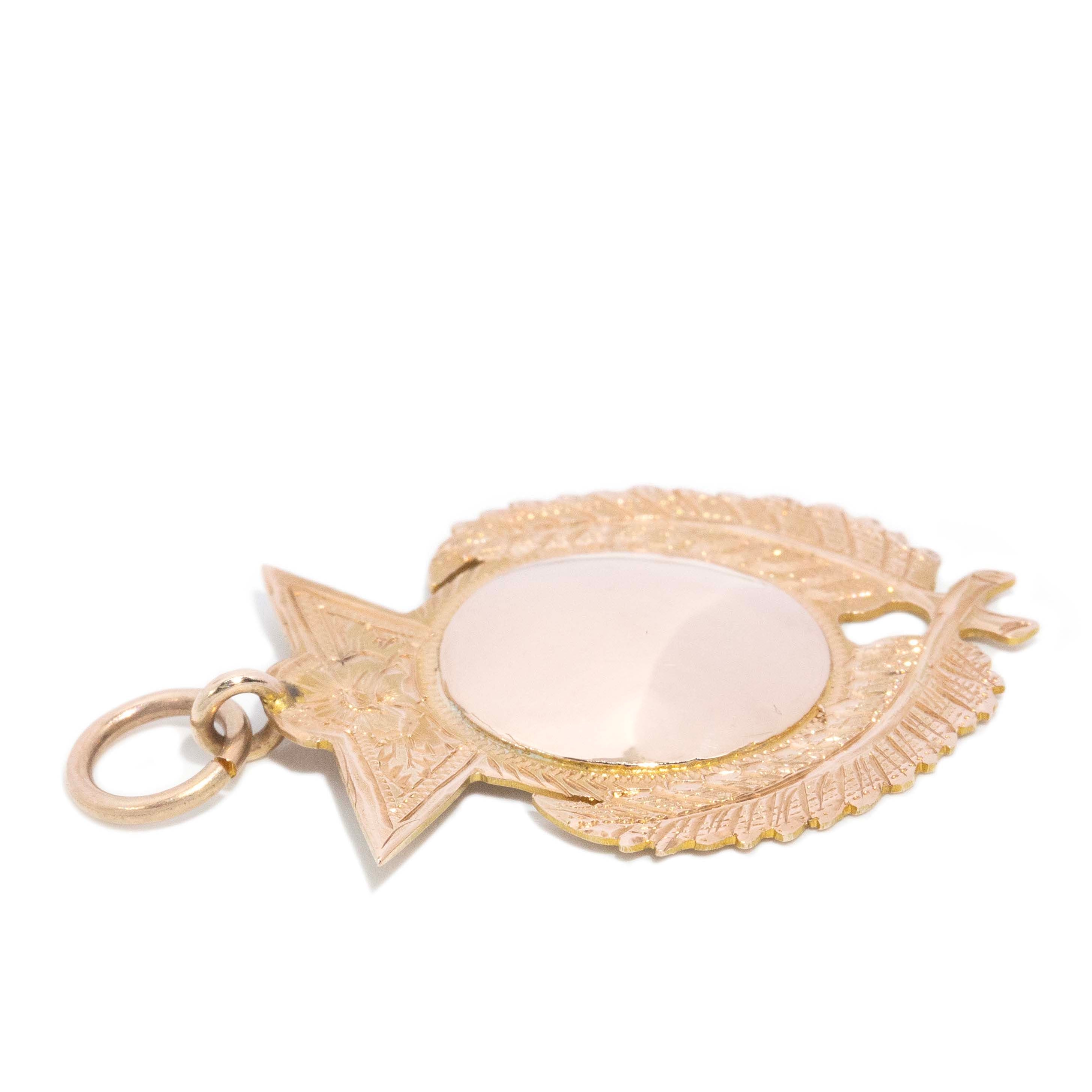 Aitana 1926 Award Pendant 9ct Gold Pendants/Necklaces Imperial Jewellery 