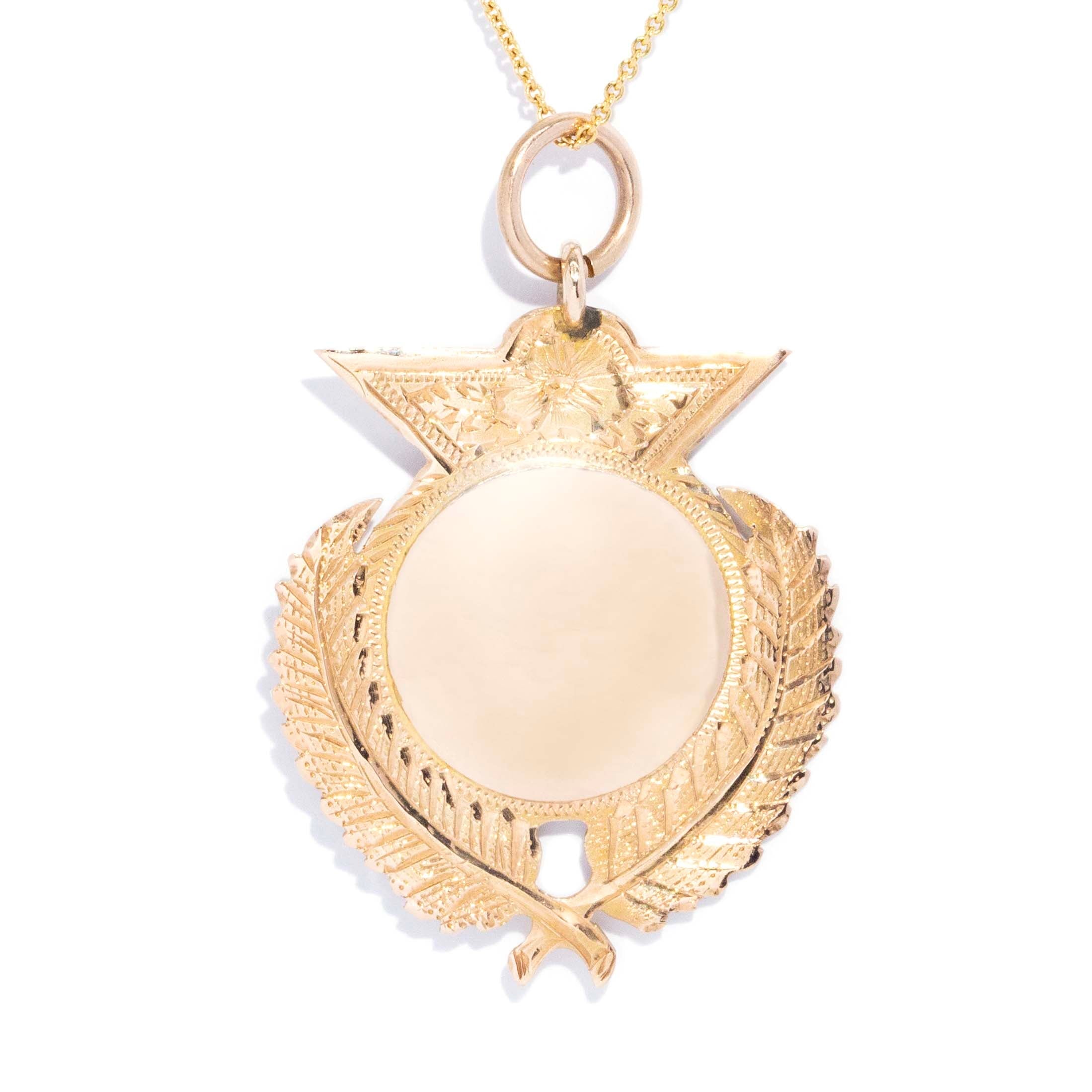 Aitana 1926 Award Pendant 9ct Gold Pendants/Necklaces Imperial Jewellery 