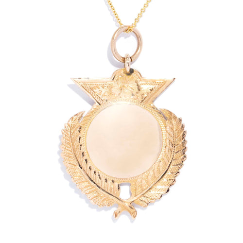 Aitana Antique Medallion Award Pendant 9K Yellow Gold