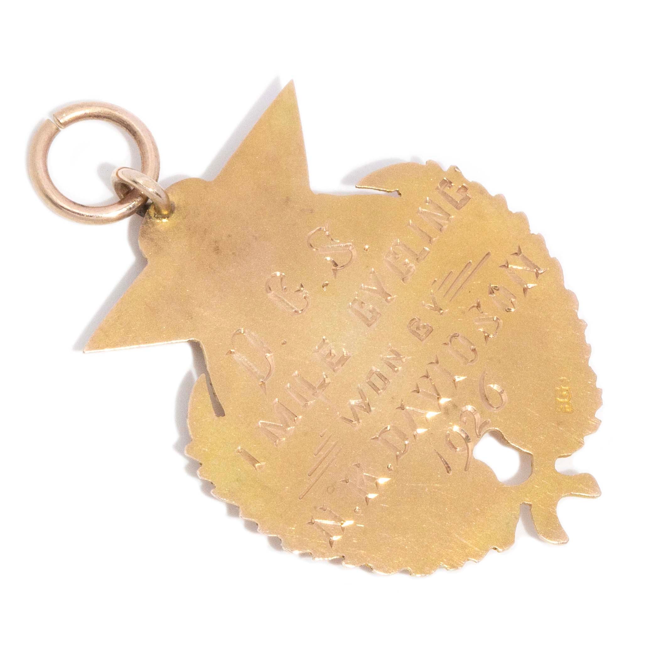 Aitana 1926 Award Pendant 9ct Gold Pendants/Necklaces Imperial Jewellery 