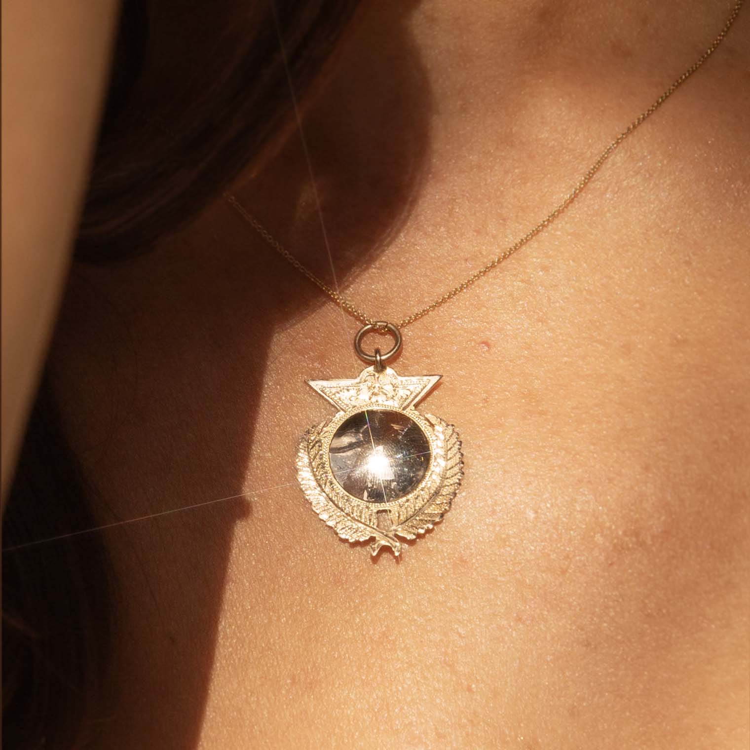 Aitana 1926 Award Pendant 9ct Gold Pendants/Necklaces Imperial Jewellery 