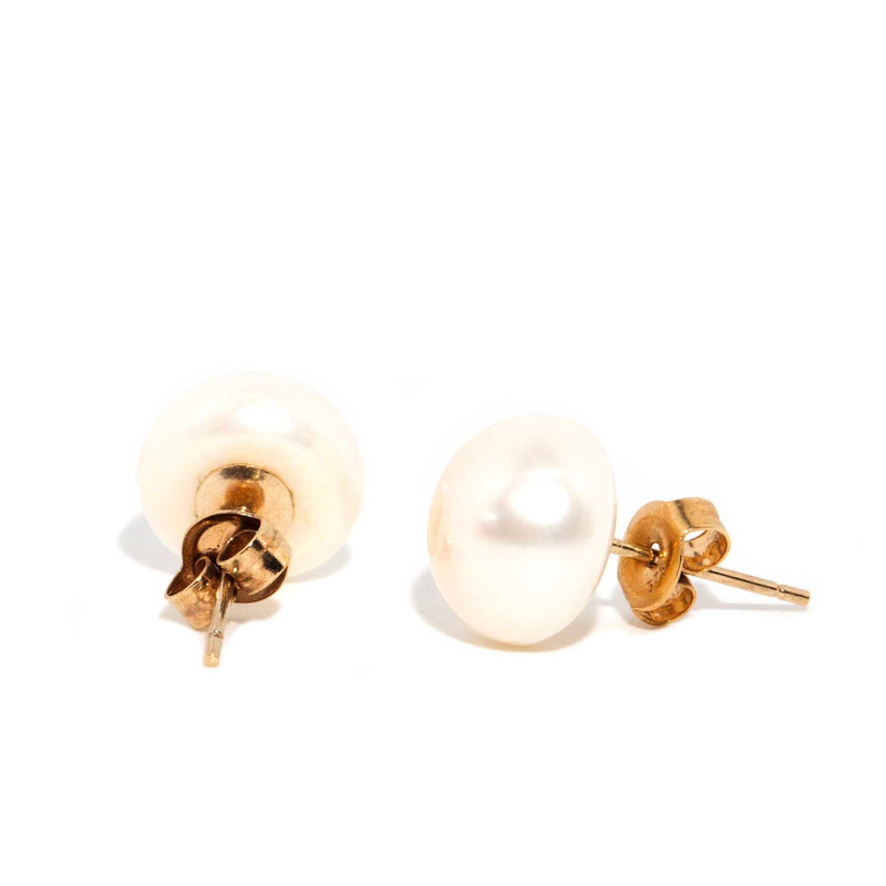 Alessa Pearl Studs 9ct Gold Rings Imperial Jewellery 