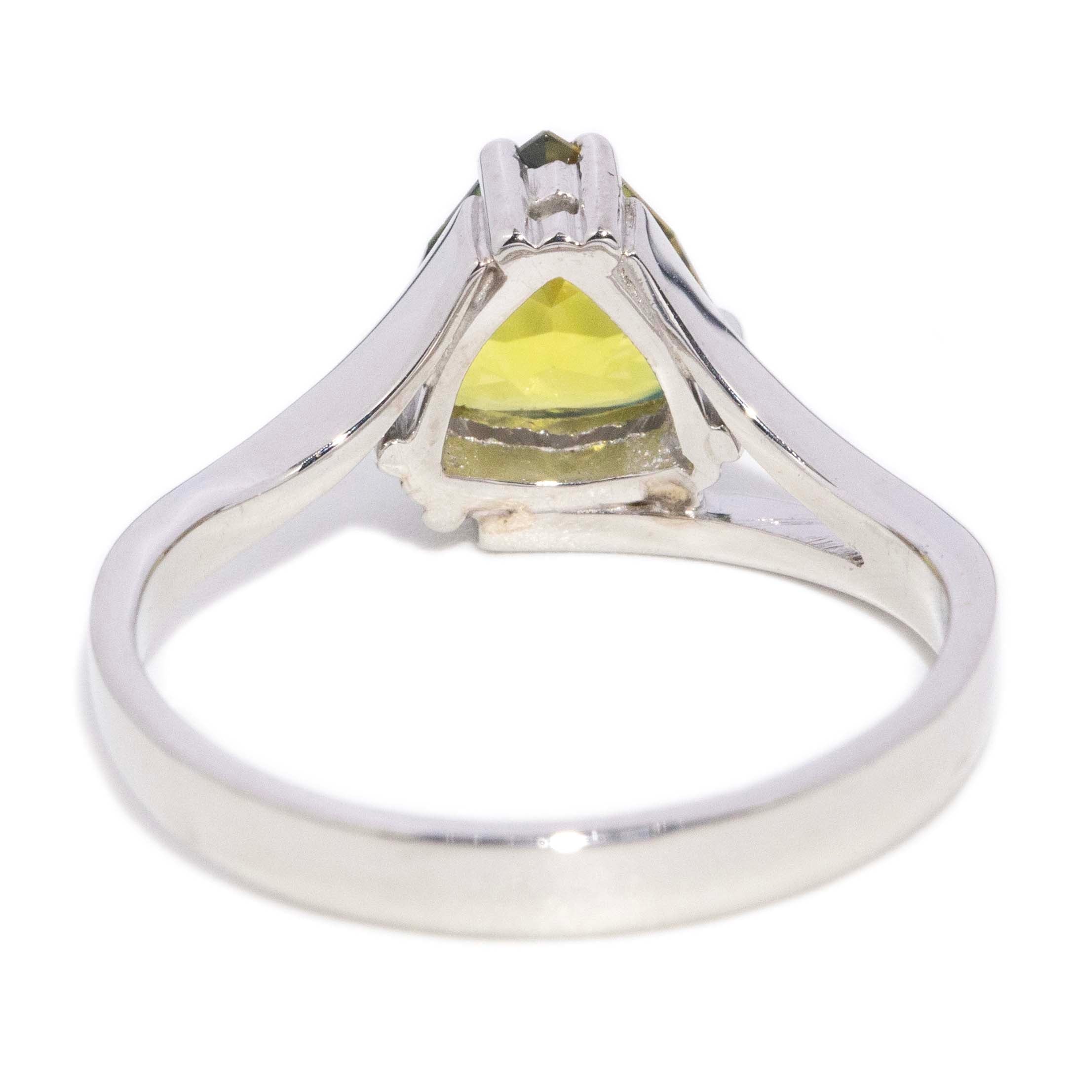 Allona Parti Sapphire Asymmetrical Ring 9ct White Gold Rings Imperial Jewellery 