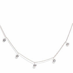 Contemporary 0.70 Carat Diamond Necklace 18 Carat White Gold