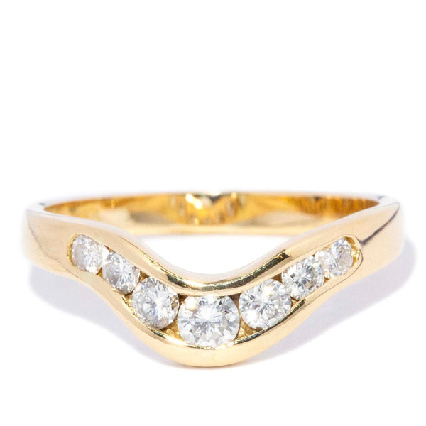 Amaris Vintage Channel Set Diamond Band 18ct Gold Rings Imperial Jewellery 