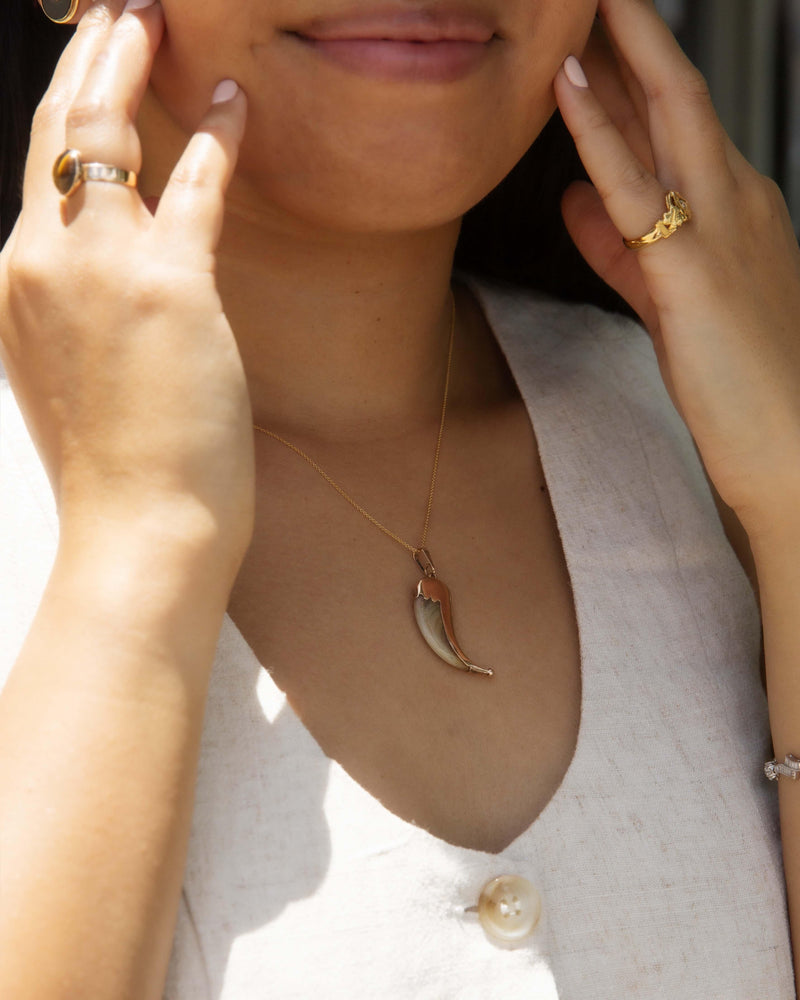 Antique Victorian Cat Claw Pendant 9 Carat Gold