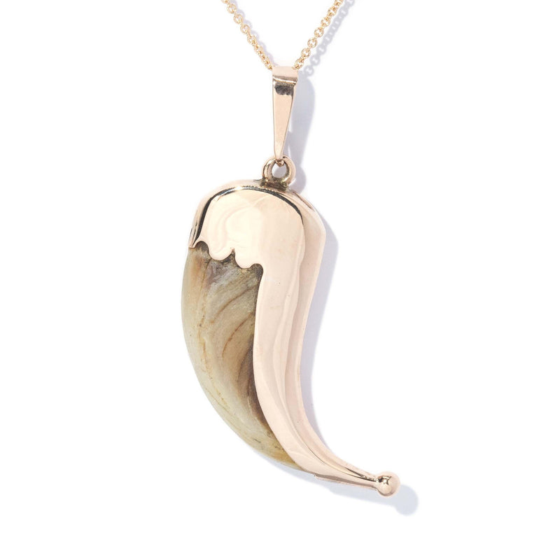 Antique Victorian Cat Claw Pendant 9 Carat Gold