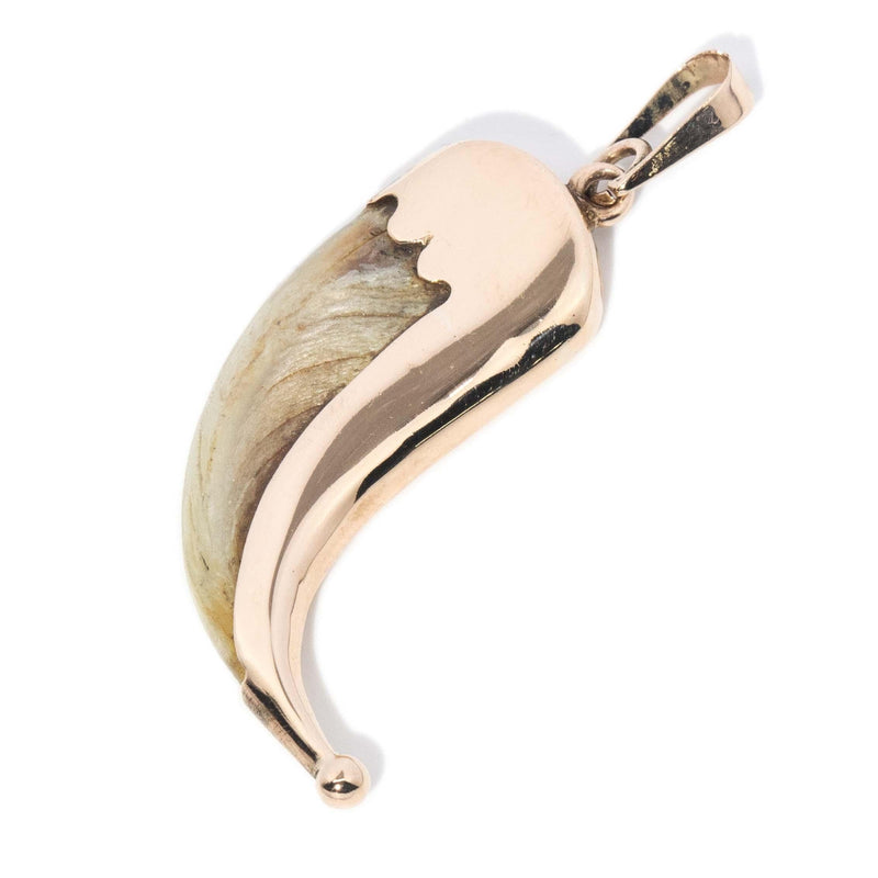 Antique Victorian Cat Claw Pendant 9 Carat Gold