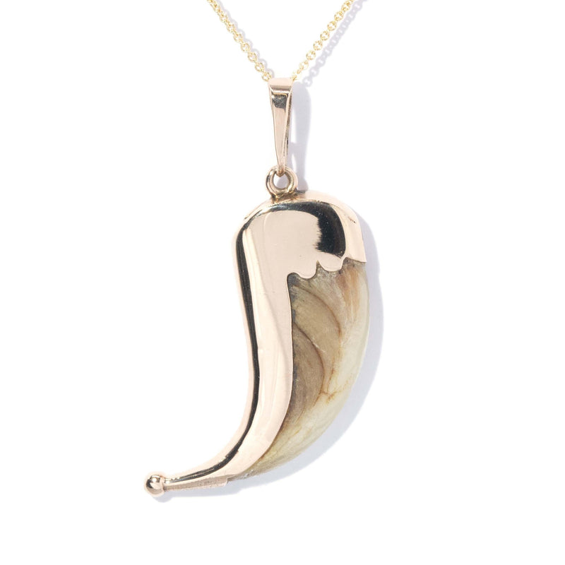 Antique Victorian Cat Claw Pendant 9 Carat Gold