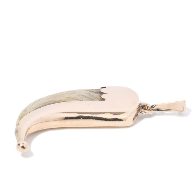 Antique Victorian Cat Claw Pendant 9 Carat Gold