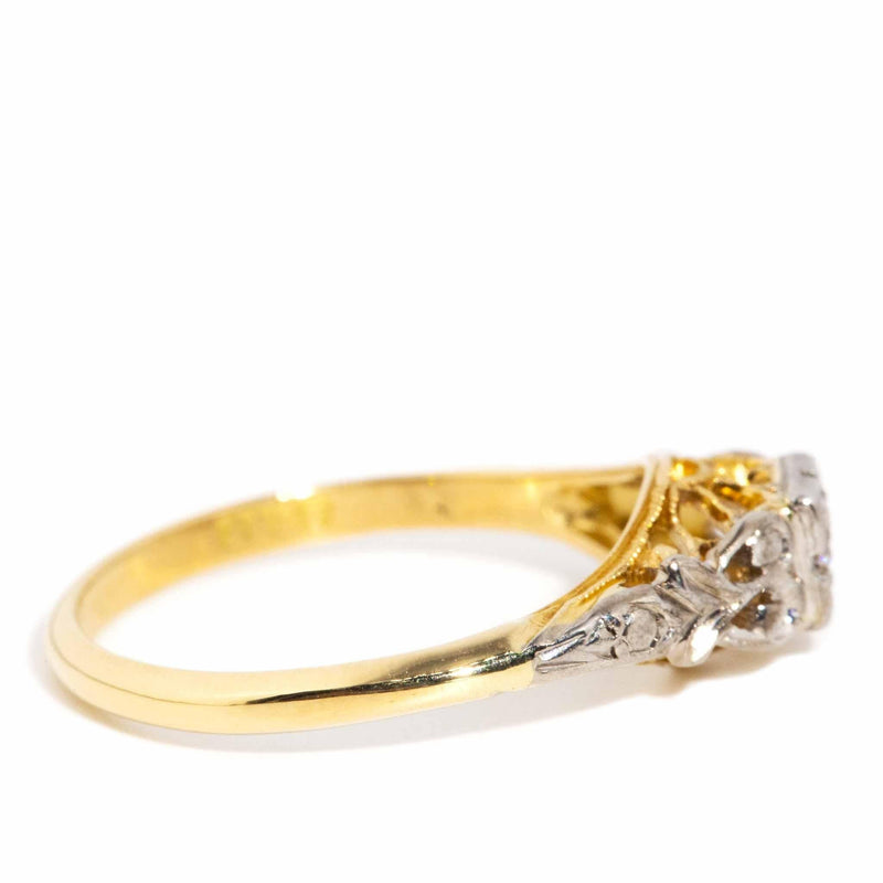 Angie 1960s Diamond Ring 18ct Gold