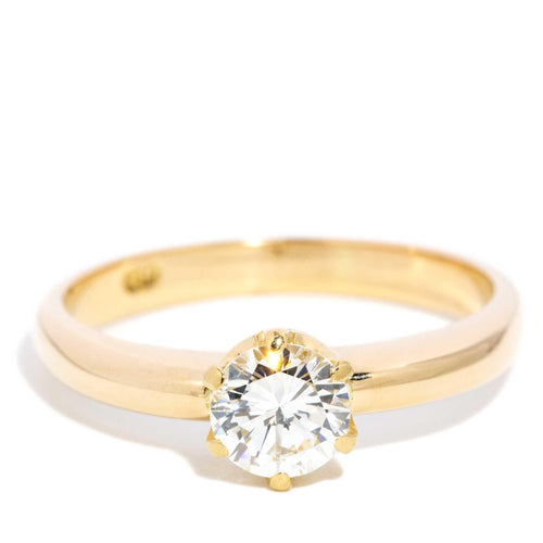Antonia 0.72ct Diamond Solitaire Ring 18K Yellow Gold