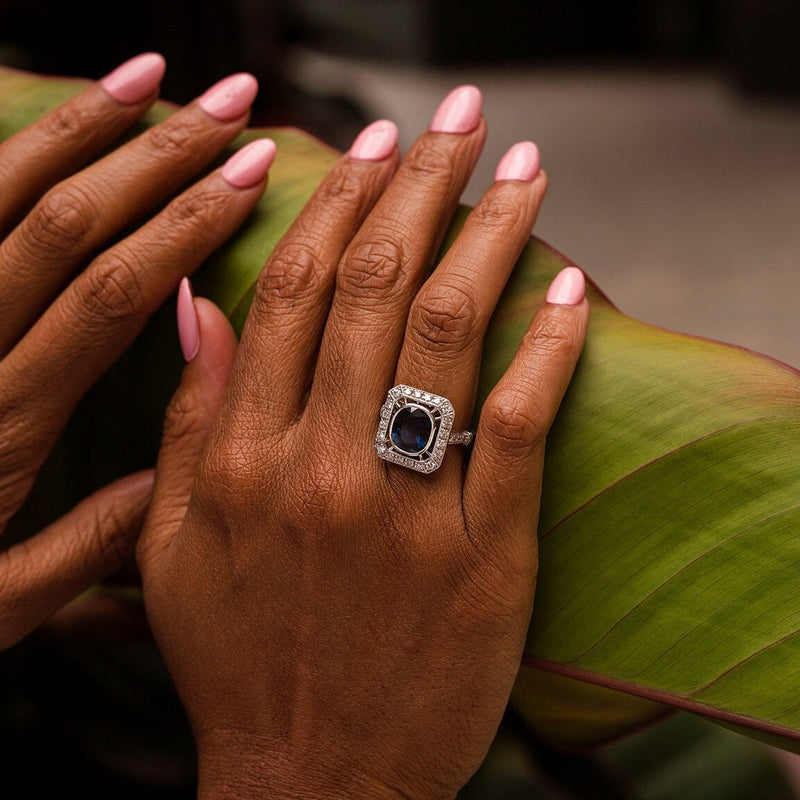 Apollo Sapphire & Diamond Ring Ring Imperial Jewellery - Auctions, Antique, Vintage & Estate 