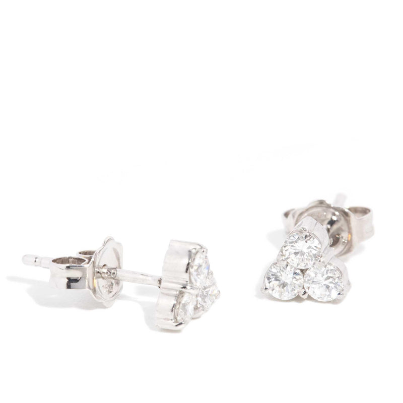 Archer Reinvented Diamond Stud Earrings 18ct White Gold