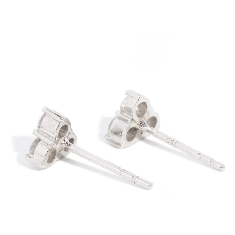 Archer Reinvented Diamond Stud Earrings 18ct White Gold