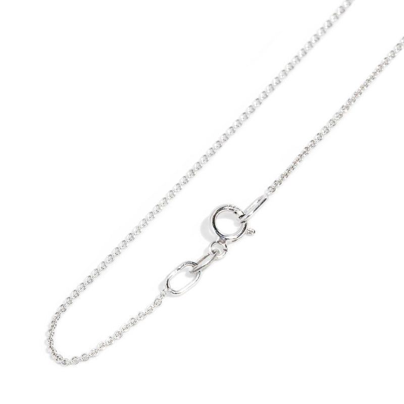 Archie Cable Chain 9ct White Gold