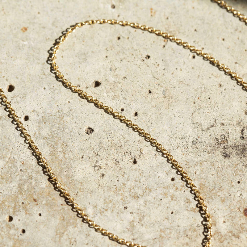 Archie Cable Chain 9ct White Gold