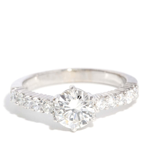 Arden 1.30ct Diamond Engagement Ring 18K White Gold