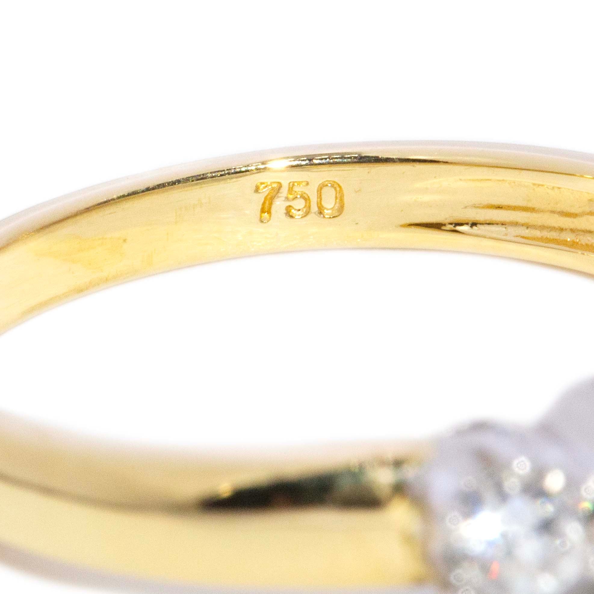 Areta Diamond Trilogy Ring 18ct Gold Rings Imperial Jewellery 