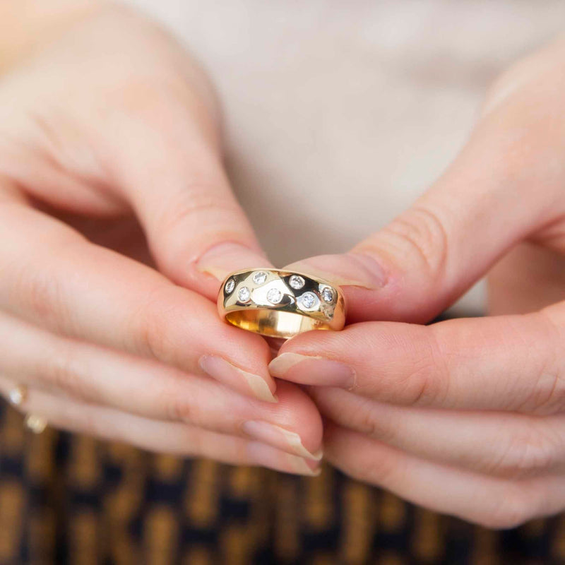 Gypsy set deals diamond band