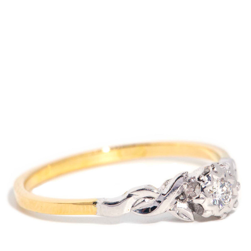 Asha 1970s Diamond Ring 18ct Gold* GTG Rings Imperial Jewellery 