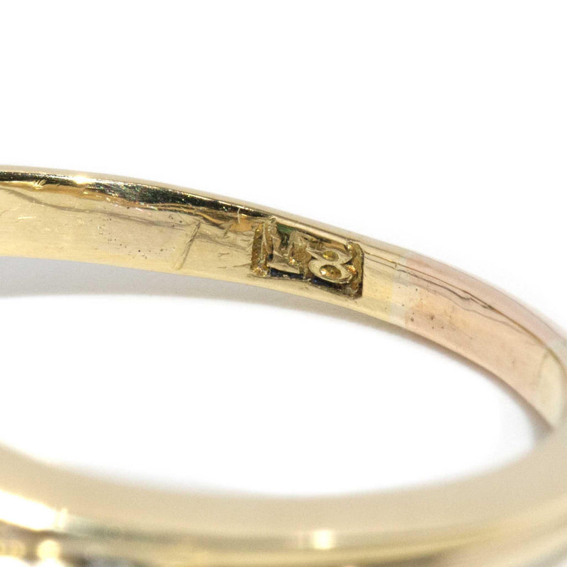 Asta Georgian Emerald & Diamond Ring 18ct Gold