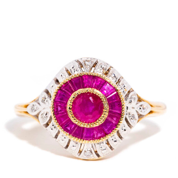 Ava Ruby & Diamond Ring 9ct Gold* DRAFT Rings Imperial Jewellery Imperial Jewellery - Hamilton 