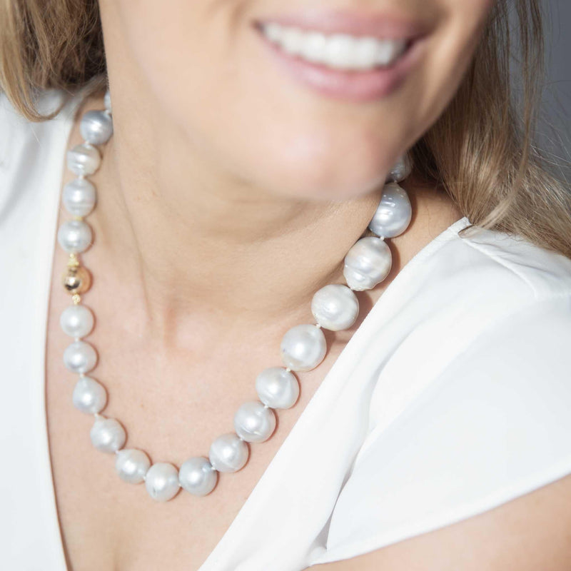 Zheni Baroque South Sea Pearl Necklace 9ct