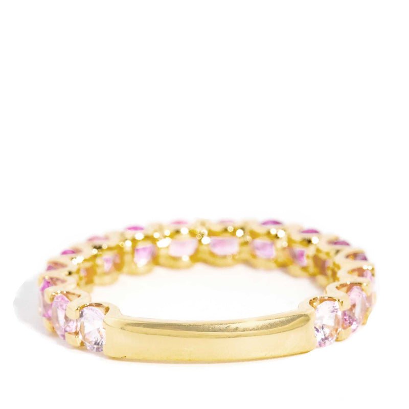 "Before The Stars 18ct Gold Ceylon Sapphire Ombre Ring: Luxurious gemstone jewelry, perfect for elegant style."