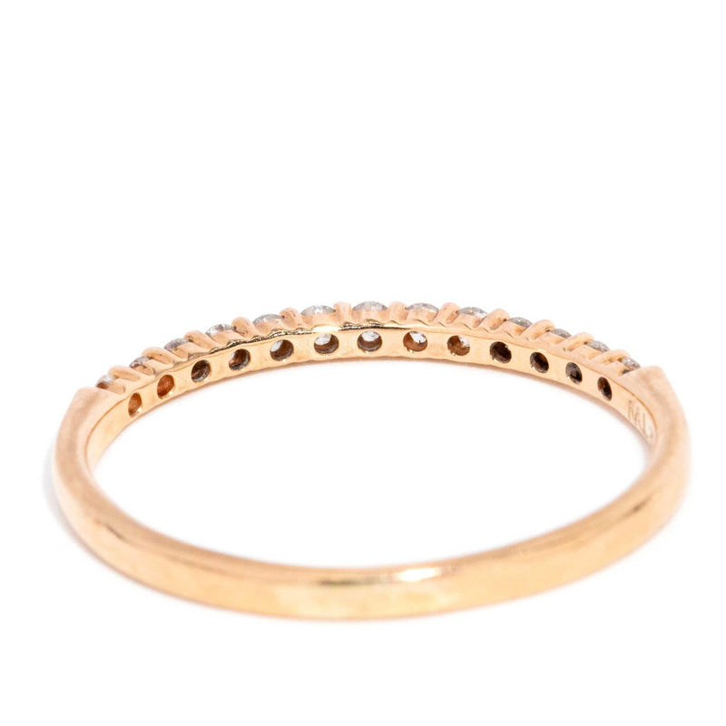 Contemporary Brilliant Diamond Stacking Band 18 Carat Rose Gold