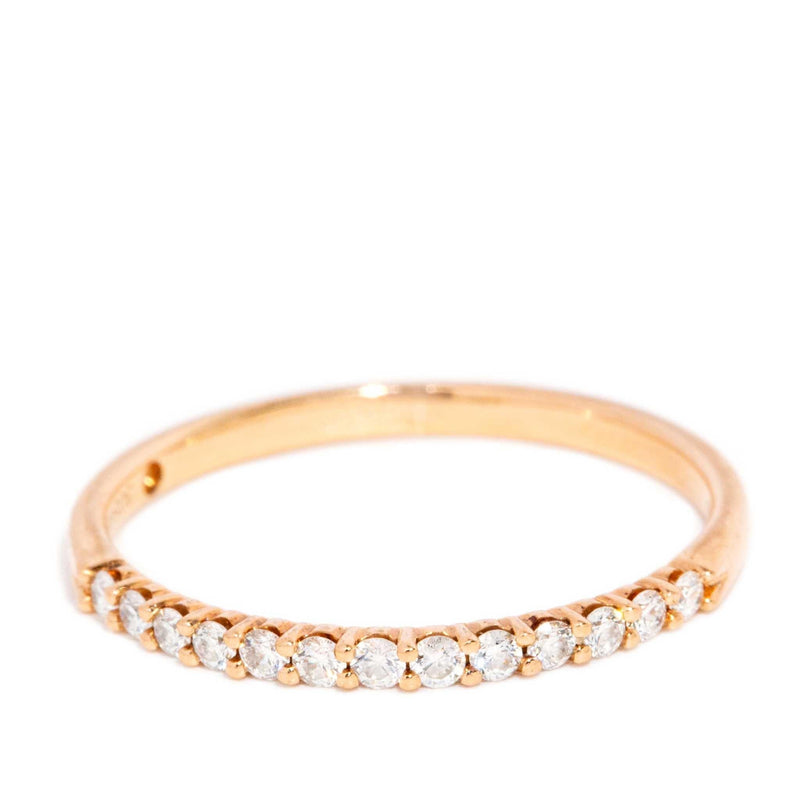 Contemporary Brilliant Diamond Stacking Band 18 Carat Rose Gold